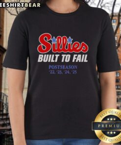 Top-Sillies Built To Fail Ladies Tee featuring a fun, colorful design perfect for casual wear and expressing unique style.