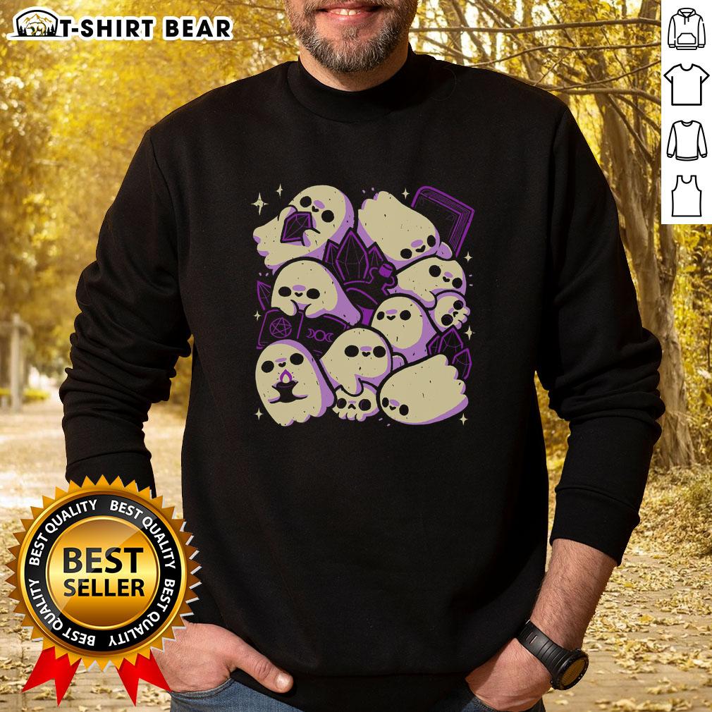 Top Spooky Cute Ghosts And Witchcraft Sweatshirt Top spooky cute ghosts and witchcraft sweatshirt featuring playful ghost designs, perfect for Halloween fashion.