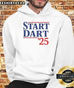 Top Start Jaxson Dart 25 New York Giants NFL football hoodie in navy blue, perfect for fans and game day.
