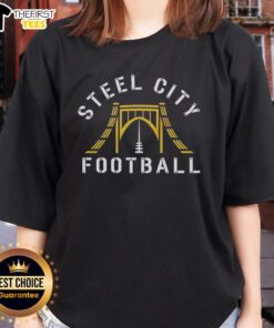 Top Steel City Football ladies tee featuring a stylish design, perfect for fans of women's football apparel.