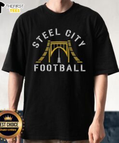 Top Steel City Football T-Shirt featuring vibrant graphics and a comfortable fit, perfect for fans and athletes alike.