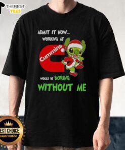 Top Stitch Admit It Now T-Shirt for Cummins Employees - Fun and Unique Work Apparel for Diesel Enthusiasts.