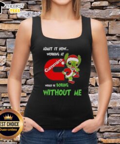 Top Stitch 'Admit It Now' tank top design, perfect for Cummins employees who add fun to the workplace.