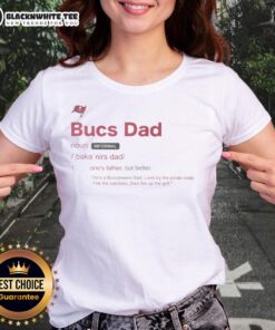 Top Tampa Bay Buccaneers Dad Definition Ladies Tee featuring stylish graphics and team colors for passionate fans.