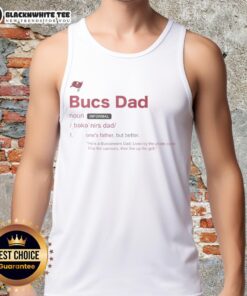 Top Tampa Bay Buccaneers Dad Definition Tank Top featuring bold graphics for proud Buccaneers fathers.