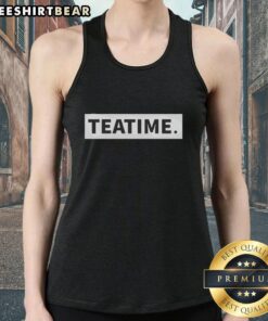 Top Teatime Graphic Tank Top featuring a whimsical tea-themed design, perfect for casual summer outfits.