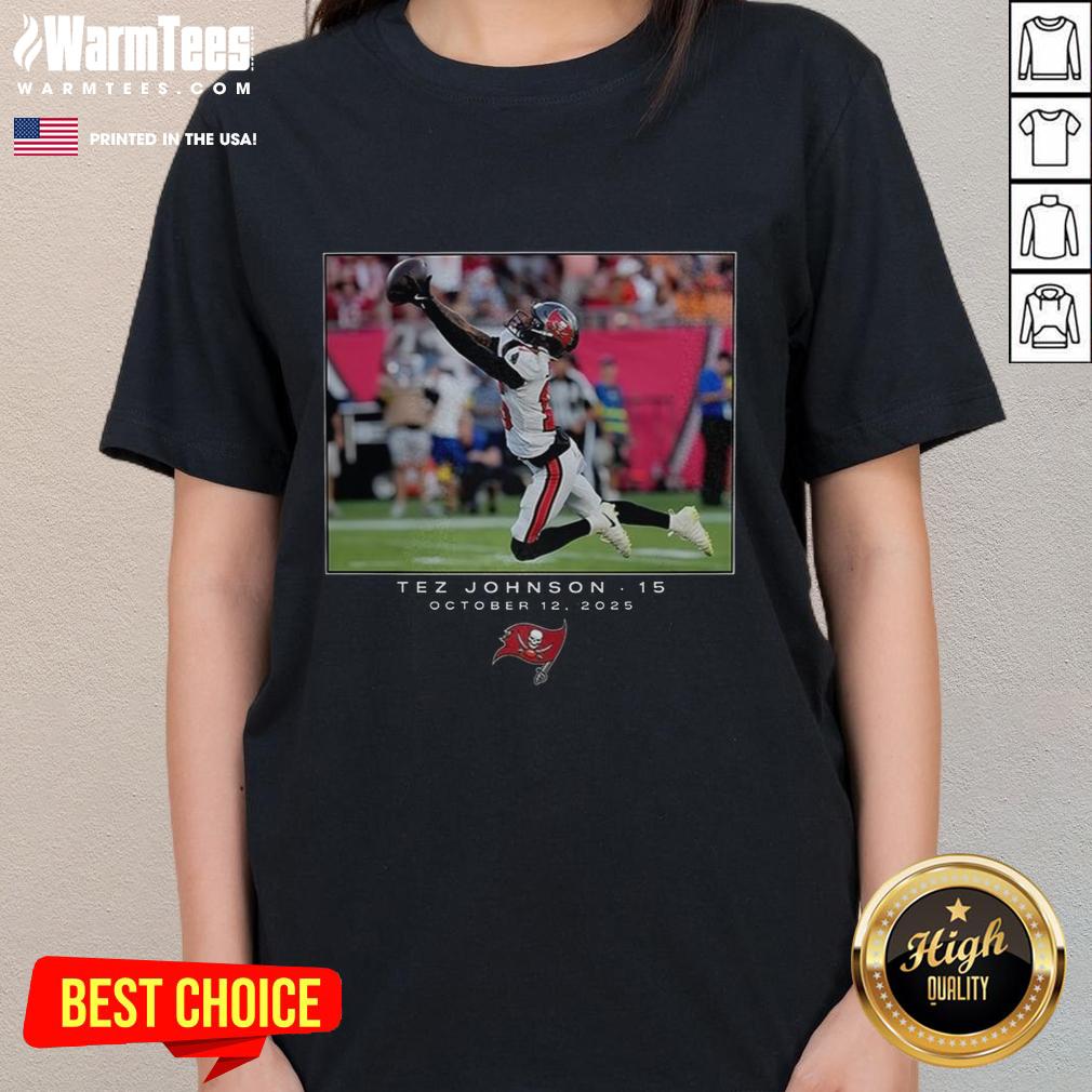 top-tez-johnson-tampa-bay-buccaneers-nfl-week-6-2025-ladies-tee Top Tez Johnson Tampa Bay Buccaneers NFL Week 6 2025 ladies tee featuring vibrant team colors and stylish design.
