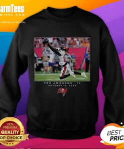Top Tez Johnson Tampa Bay Buccaneers NFL Week 6 2025 sweatshirt featuring team colors and bold logo design.