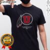 Alt Text: University of Utah Utes Football Logo T-Shirt, featuring a bold design in red and white, perfect for fans in Salt Lake City.
