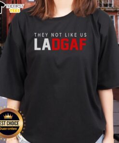 Top They Not Like Us Ladgaf 2025 Ladies Tee featuring stylish design and comfortable fit, perfect for casual outings.