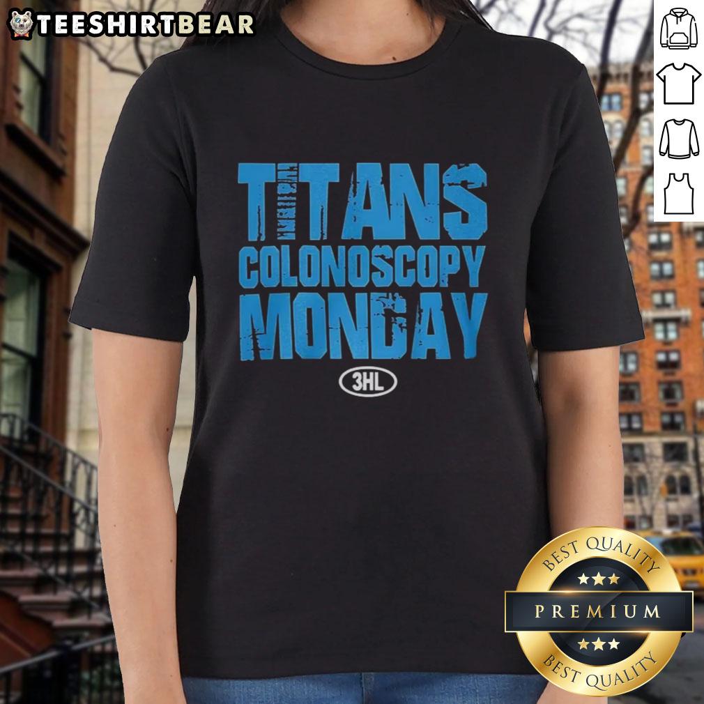 Top Titans Colonoscopy Monday 2025 Ladies Tee Top Titans Colonoscopy Monday 2025 Ladies Tee showcasing a stylish design for awareness and comfort during health events.
