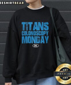 Top Titans Colonoscopy Monday 2025 Sweatshirt featuring vibrant design and cozy fabric, perfect for fans and awareness.