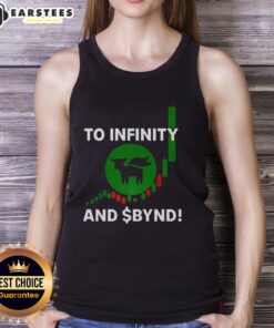 Stylish Top To Infinity and BYND tank top featuring a trendy design, perfect for casual summer outfits.