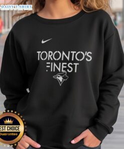 Stylish Top Toronto Blue Jays sweatshirt featuring vibrant team colors, perfect for fans in Toronto's finest city.