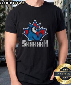 Top Toronto Blue Jays MLB Ace Shhhhhh Mascot T-Shirt featuring vibrant design and team logo for fans.