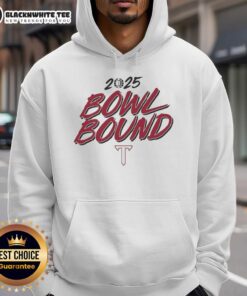 Alt Text: Top Troy Trojans Football 2025 Bowl Bound Hoodie featuring team colors and logo, perfect for fans and game day.