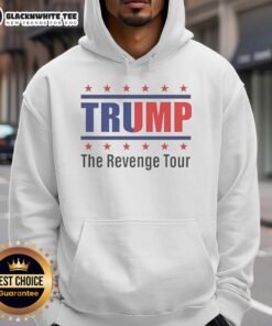 Top Trump The Revenge Tour hoodie featuring bold graphics and vibrant colors, perfect for fans of the tour.