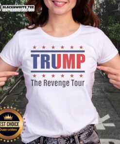 Alt Text: Top Trump The Revenge Tour Ladies Tee featuring a stylish design and vibrant colors, perfect for fans and fashion lovers.