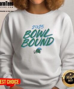 Alt Text: Top Tulane Green Wave Bowl Bound 2025 Sweatshirt featuring team logo and vibrant colors for fans.
