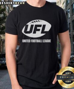 Top UFL United Football League Primary Logo T-Shirt featuring bold team logo on a stylish cotton tee.
