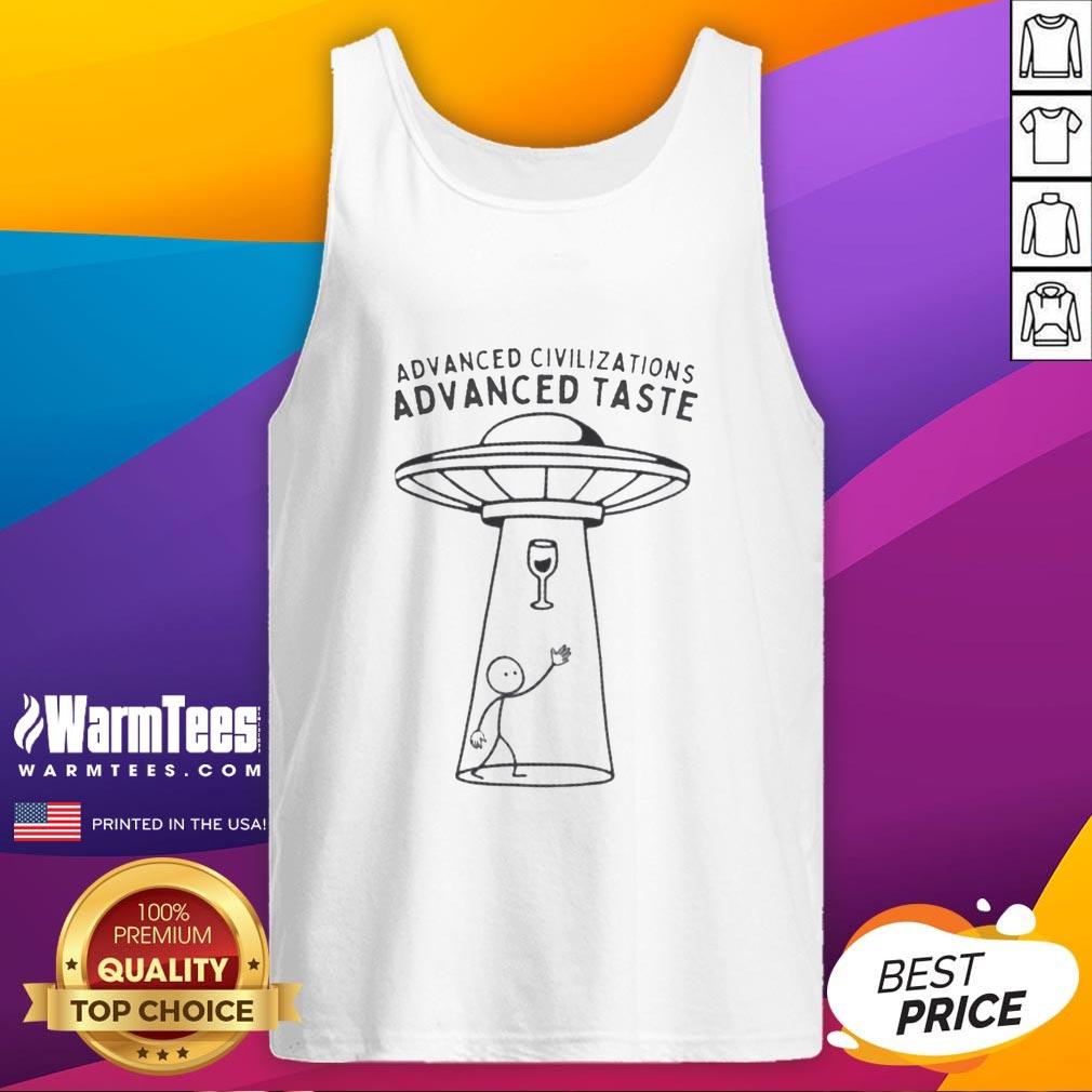 top-ufo-alien-wine-abduction-advanced-civilizations-advanced-taste-tank-top Top featuring UFO and alien wine abduction design, perfect for fans of advanced civilizations and unique fashion statements.