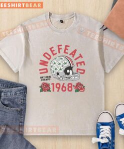 Alt Text: Vintage 1968 Ohio State Buckeyes washed t-shirt celebrating the top undefeated national champs in college football history.