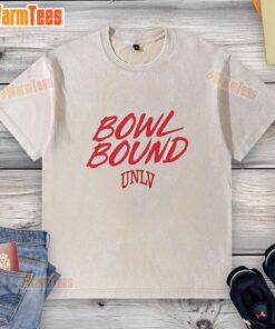 Alt Text: Top UNLV Rebels Football 2025 Bowl Bound washed t-shirt featuring bold team logo and vibrant colors.