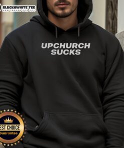 Top Upchurch Sucks meme hoodie featuring bold text and a humorous design, perfect for fans of meme culture and Upchurch.