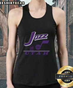 Vintage tank top featuring the Top Utah Jazz Fly By design, perfect for fans and fashion enthusiasts.