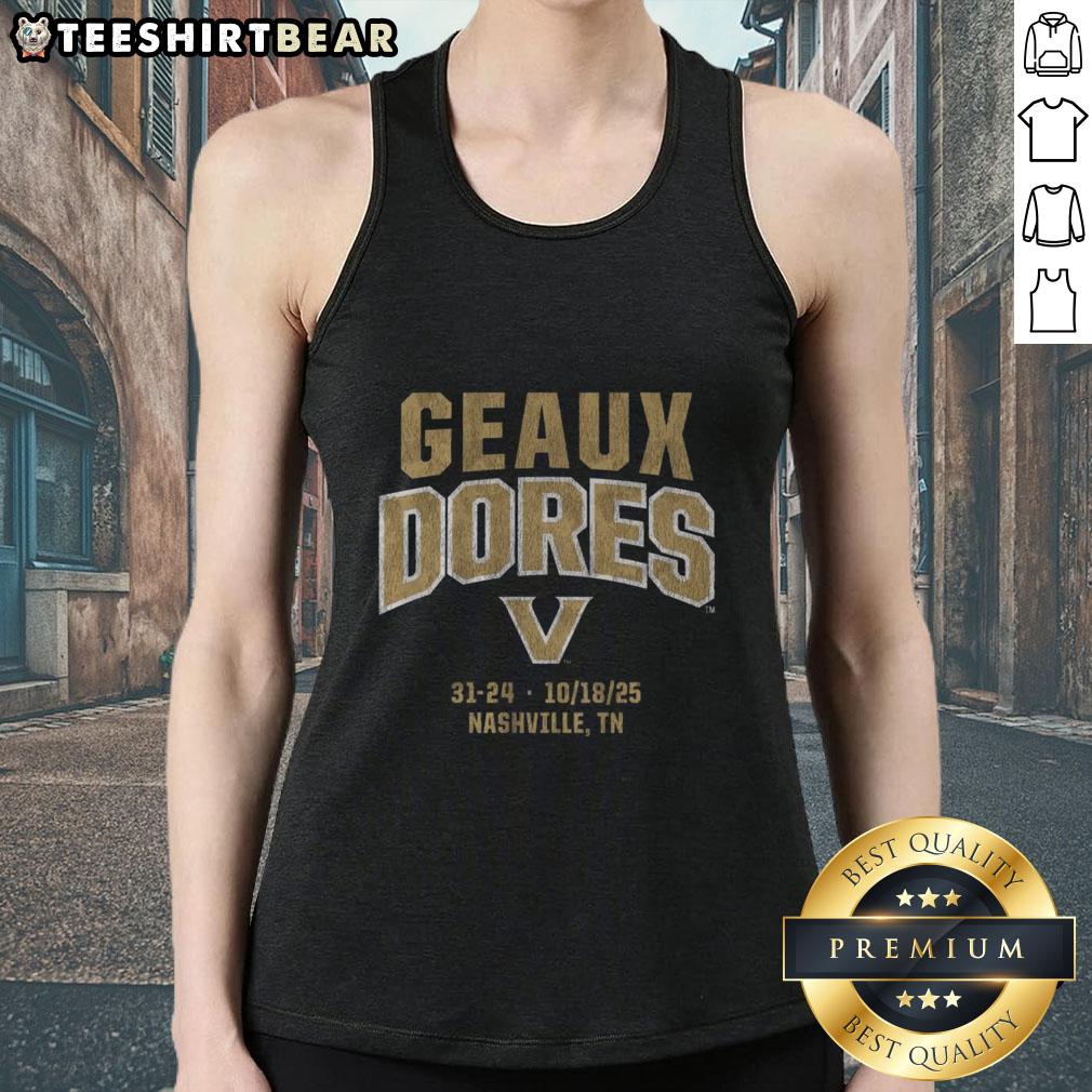 Top Vanderbilt Football Geaux Dores Tank Top
