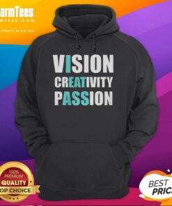Top Vision Creativity Passion Hoodie in vibrant colors, showcasing a stylish design for creative individuals.