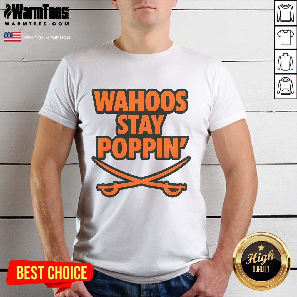 top-wahoos-stay-poppin-funny-football-t-shirt Alt Text: Funny football t-shirt featuring Top Wahoos Stay Poppin design, perfect for game day and sports enthusiasts.