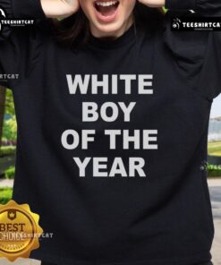 Top White Boy of the Year sweatshirt featuring stylish design and comfortable fit, perfect for casual wear.