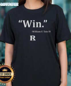 Top Win William F. Tate IV Rutgers Scarlet Knights Football ladies tee in red, perfect for fans and game day style.