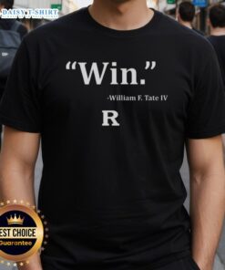 Top Win William F. Tate IV Rutgers Scarlet Knights Football T-Shirt featuring team colors and logo, perfect for fans.