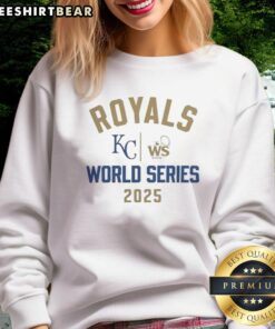Top World Series MLB Kansas City Royals 2025 Baseball WS logo sweatshirt featuring vibrant colors and stylish design.