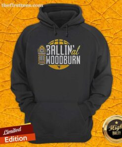 Top WVU Basketball Ballin at Woodburn hoodie featuring the iconic Mountaineers logo, perfect for fans and athletes.