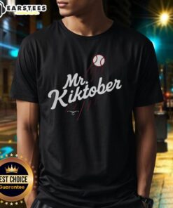 Alt Text: Official Mr. Kiktober Los Angeles Dodgers Baseball The Clutch Season T-Shirt featuring vibrant team colors and logo.