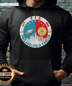 Good PFD Philadelphia Eagles Football Skyline Hoodie featuring vibrant team colors and iconic city skyline design.