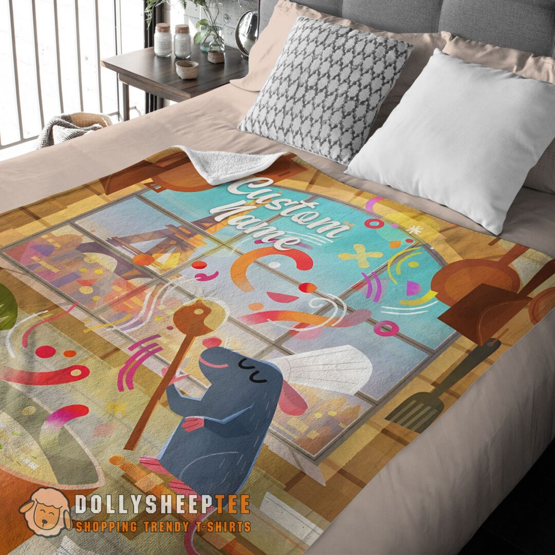 Official Perfect Pixar Ratatouille Warm & Soft Remy Chief Blanket Fleece Customized Blanket-mk-01 (3)