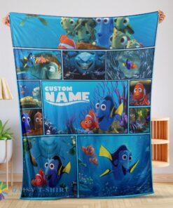 Awesome Disney Pixar Cartoon Finding Nemo with Dory Velveteen Cute Blanket Fleece Customized Blanket