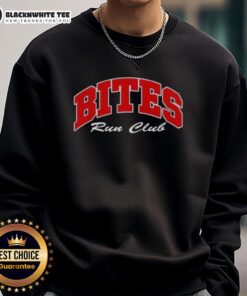 Awesome Bites Run Club Volume 2 sweatshirt featuring a stylish design for running enthusiasts and fitness lovers.