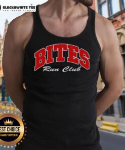 Awesome Bites Run Club Volume 2 tank top featuring a vibrant design for fitness enthusiasts and running lovers.
