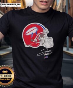 Awesome Buffalo Bills New Era Billustration Helmet Signature T-Shirt featuring a bold helmet graphic and team colors.