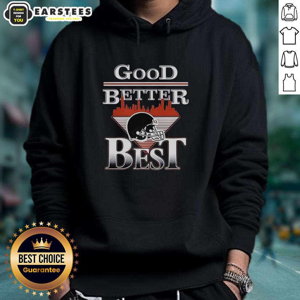 awesome-chicago-bears-football-good-better-best-helmet-city-skyline-hoodie Alt Text: Awesome Chicago Bears football hoodie featuring city skyline and 'Good, Better, Best, Helmet' design.