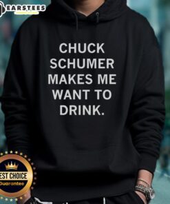 Awesome Chuck Schumer hoodie design featuring bold graphics, perfect for fans of political apparel and stylish comfort.