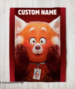 Awesome Cute Disney Pixar Turning Red Blanket Fleece Customized Blanket
