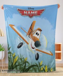 Awesome Cute Disney Planes Movie Dusty Crophopper Blanket Fleece Customized Blanket