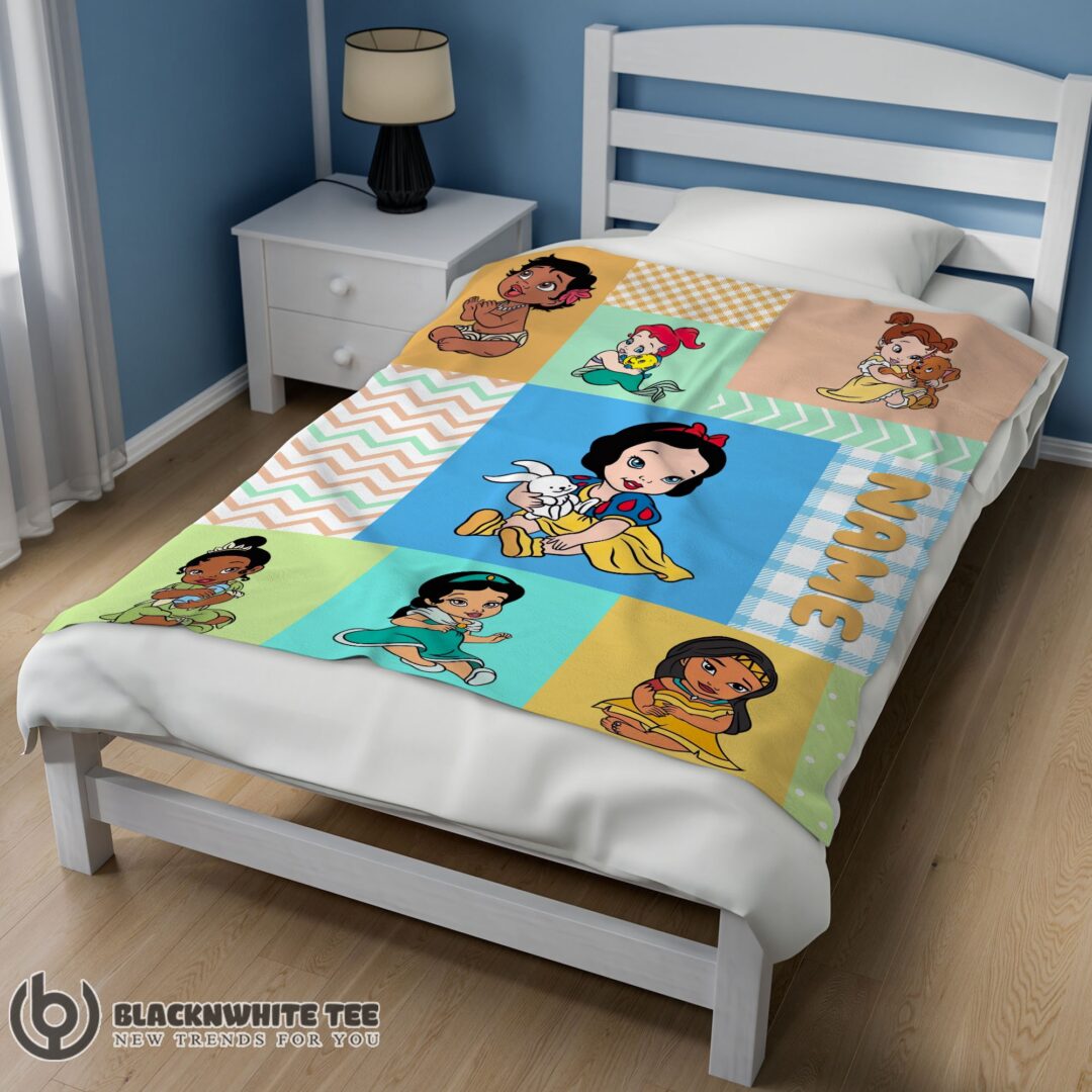 Awesome Cute Disney Princess Baby Princess Blanket Fleece Customized Blanket
