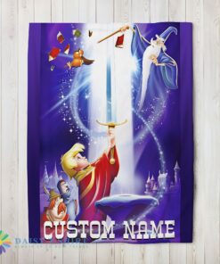 Awesome Cute Disney The Sword In The Stone Legendary Blanket Fleece Customized Blanket